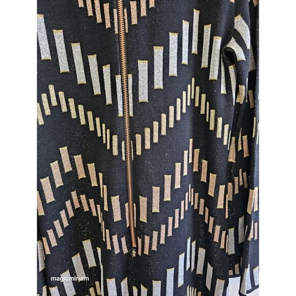 BNWT Ted Baker London Knitted Swing Dress With Metallic Cotton Reels - Picture 8 of 14